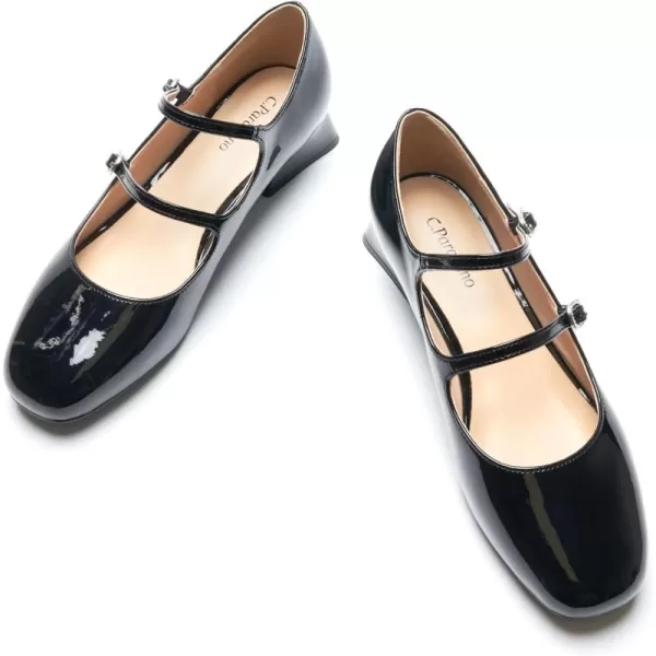 C.Paravano Mary Jane Shoes Square Toe Mary Janes Low Heel Mary Jane Low Block Heels Mary Jane Pumps Women Shoes Dressy Comfortable
