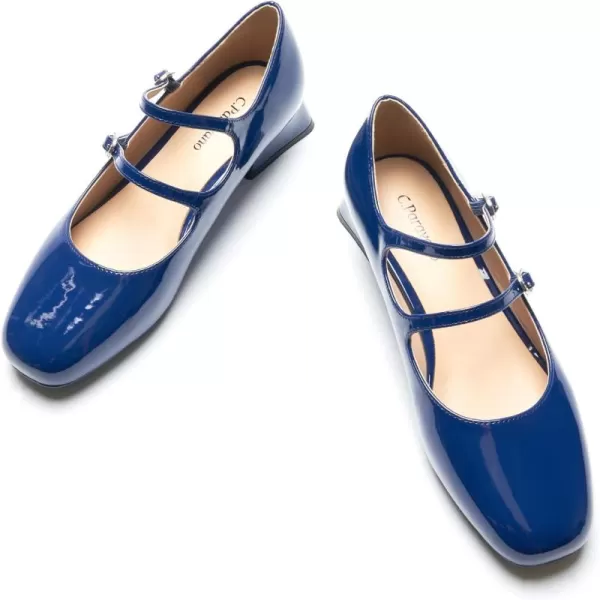 C.Paravano Mary Jane Shoes Square Toe Mary Janes Low Heel Mary Jane Low Block Heels Mary Jane Pumps Women Shoes Dressy Comfortable