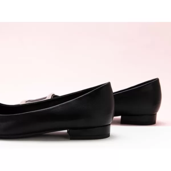 C.Paravano Flats Shoes for Women Pointed Toe Flats Dressy Flats Ballet Flats Shoes Patent Leather Shoes Comfortable Slip On Flat