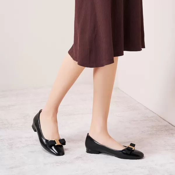 imageCParavano Womens Flats Bowknot Shoes Ballet Flats for Women Round Toe Flats Leather Shoes for Women Womens Shoes Dressy Casual OfficeTaupe