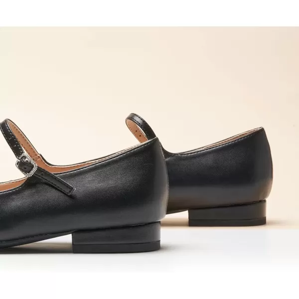 imageCParavano Mary Jane Shoes for Women  Womens Round Toe Flats  Strap Flats Shoes  Womens Flats  Mary Jane Flats  Leather Ballet Flats  Dressy ShoesX6ablack