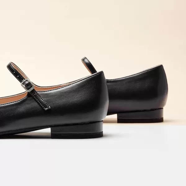 imageCParavano Mary Jane Shoes for Women  Womens Round Toe Flats  Strap Flats Shoes  Womens Flats  Mary Jane Flats  Leather Ballet Flats  Dressy ShoesX6cblack