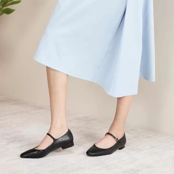 imageCParavano Mary Jane Shoes for Women  Womens Round Toe Flats  Strap Flats Shoes  Womens Flats  Mary Jane Flats  Leather Ballet Flats  Dressy ShoesX6cblack