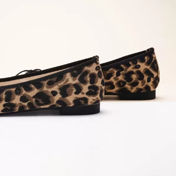 imageCParavano Women Flats Shoes  Ballet Flat for Womens  Slip On Womens Flats  Round Toe Dress ShoesLeopardg