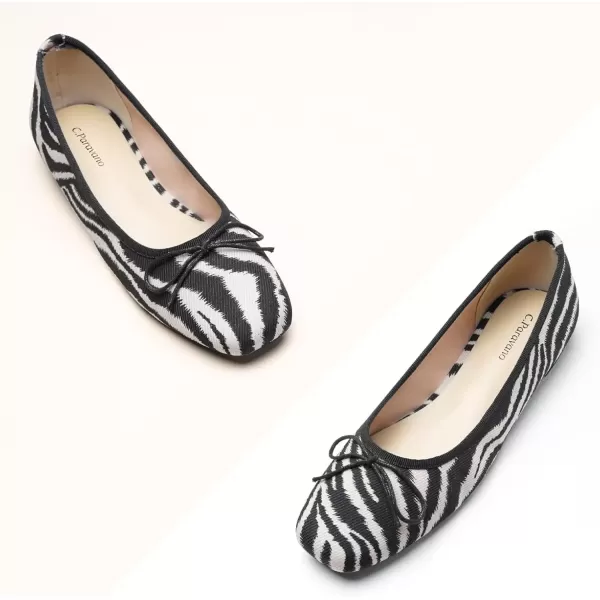 imageCParavano Women Flats Shoes  Ballet Flat for Womens  Slip On Womens Flats  Round Toe Dress ShoesZebrag