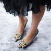 imageCParavano Metal Buckle Pointy Pumps Heels for Women Sexy Wedding Shoes Dressy Low Heel for Formal Events Work Casual Heels Leather Pumps for Office AttireGrey E3