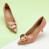 imageCParavano Pointed Toe Heels Closed Toe Womens Pumps Low Heel for Formal Events Dress Pump Leather Pumps for Women Dressy Womens Heels Comfortable DressyPink E2