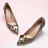 imageCParavano Pointed Toe Heels Closed Toe Womens Pumps Low Heel for Formal Events Dress Pump Leather Pumps for Women Dressy Womens Heels Comfortable DressyGrey E2