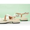 imageCParavano Slingback Flats for Women Crocdile Print Pointed Toe Flats Sandals Adjustable Ankle Strap Slingback Slip on ShoesOffwhite