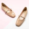 imageCParavano Mary Jane Shoes for Women  Womens Flats  Womens Mary Jane  Leather Ballet FlatBeigee