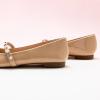 imageCParavano Mary Jane Shoes for Women  Womens Flats  Womens Mary Jane  Leather Ballet FlatBeigee