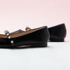 imageCParavano Mary Jane Shoes for Women  Womens Flats  Womens Mary Jane  Leather Ballet FlatBlacke