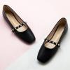imageCParavano Mary Jane Shoes for Women  Womens Flats  Womens Mary Jane  Leather Ballet FlatBlacke