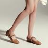 imageCParavano Mary Jane Shoes for Women  Womens Flats  Womens Mary Jane  Leather Ballet FlatCamela
