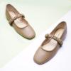 imageCParavano Mary Jane Shoes for Women  Womens Flats  Womens Mary Jane  Leather Ballet FlatCamela