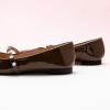 imageCParavano Mary Jane Shoes for Women  Womens Flats  Womens Mary Jane  Leather Ballet FlatChocolatee