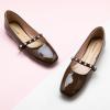 imageCParavano Mary Jane Shoes for Women  Womens Flats  Womens Mary Jane  Leather Ballet FlatChocolatee