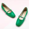 imageCParavano Mary Jane Shoes for Women  Womens Flats  Womens Mary Jane  Leather Ballet FlatGreene