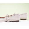 imageCParavano Mary Jane Shoes for Women  Womens Flats  Womens Mary Jane  Leather Ballet FlatMatte Whitea