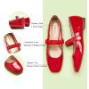 imageCParavano Mary Jane Shoes for Women  Womens Flats  Womens Mary Jane  Leather Ballet FlatReda