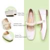 imageCParavano Mary Jane Shoes for Women  Womens Flats  Womens Mary Jane  Leather Ballet FlatWhitea