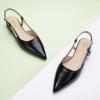 imageCParavano Womens Slingback Flats Pointed Toe Slingback Flats for Women Slingback Flats for Women Slingback Sandals Adjustable Ankle Strap ShoesBlack Flats