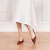 imageCParavano Womens Slingback Flats Pointed Toe Slingback Flats for Women Slingback Flats for Women Slingback Sandals Adjustable Ankle Strap ShoesBrown Flats