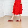 imageCParavano Womens Slingback Flats Pointed Toe Slingback Flats for Women Slingback Flats for Women Slingback Sandals Adjustable Ankle Strap ShoesRed Flats
