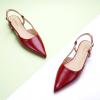imageCParavano Womens Slingback Flats Pointed Toe Slingback Flats for Women Slingback Flats for Women Slingback Sandals Adjustable Ankle Strap ShoesRed Flats