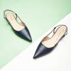 imageCParavano Womens Slingback Flats Pointed Toe Slingback Flats for Women Slingback Flats for Women Slingback Sandals Adjustable Ankle Strap ShoesSnakeskin Navy