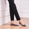 imageCParavano Womens Slingback Flats Pointed Toe Slingback Flats for Women Slingback Flats for Women Slingback Sandals Adjustable Ankle Strap ShoesSnakeskin Deep Grey
