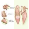 imageCParavano Womens Slingback Flats Pointed Toe Slingback Shoes Womens Pointed Toe Slingback Heels Slingback Kitten Heel Pumps Ankle Strap Flats Sandals Comfort Leather Dress ShoesPink Heels