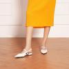 imageCParavano Womens Slingback Flats Pointed Toe Slingback Shoes Womens Pointed Toe Slingback Heels Slingback Kitten Heel Pumps Ankle Strap Flats Sandals Comfort Leather Dress ShoesWhite Heels