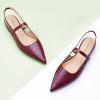 imageCParavano Womens Slingback Flats Pointed Toe Slingback Shoes Womens Pointed Toe Slingback Heels Slingback Kitten Heel Pumps Ankle Strap Flats Sandals Comfort Leather Dress ShoesCroc Deep Purple Flats