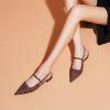imageCParavano Womens Slingback Flats Pointed Toe Slingback Shoes Womens Pointed Toe Slingback Heels Slingback Kitten Heel Pumps Ankle Strap Flats Sandals Comfort Leather Dress ShoesLeopard Flats