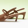 imageCParavano Womens Slingback Flats Pointed Toe Slingback Shoes Womens Pointed Toe Slingback Heels Slingback Kitten Heel Pumps Ankle Strap Flats Sandals Comfort Leather Dress ShoesBrown Heels