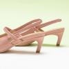 imageCParavano Womens Slingback Flats Pointed Toe Slingback Shoes Womens Pointed Toe Slingback Heels Slingback Kitten Heel Pumps Ankle Strap Flats Sandals Comfort Leather Dress ShoesPink Heels