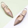 imageCParavano Womens Slingback Flats Pointed Toe Slingback Shoes Womens Pointed Toe Slingback Heels Slingback Kitten Heel Pumps Ankle Strap Flats Sandals Comfort Leather Dress ShoesCroc Light Coffee Flats