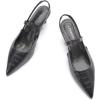 Croc Black Heels
