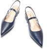 Snakeskin Navy Flats
