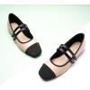 imageCParavano Mary Jane Shoes for Women  Womens Flats  Women Square Toe Flats  Leather Mary JaneBeige