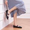 imageCParavano Mary Jane Shoes for Women  Womens Flats  Women Square Toe Flats  Leather Mary JaneBlackc