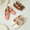 imageCParavano Mary Jane Shoes for Women  Womens Flats  Women Square Toe Flats  Leather Mary JaneBrown