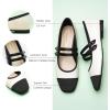 imageCParavano Mary Jane Shoes for Women  Womens Flats  Women Square Toe Flats  Leather Mary JaneWhitec