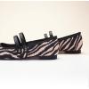 imageCParavano Mary Jane Shoes for Women  Womens Flats  Women Square Toe Flats  Leather Mary JaneZebra