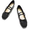 imageCParavano Mary Jane Shoes for Women  Womens Flats  Women Square Toe Flats  Leather Mary JaneBlackc