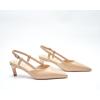 imageCParavano Slingback Heels for Women Pointed Toe Heels Sandals Pointed Slingback Kitten Heels Slip On Work Pumps Dress ShoesBeige