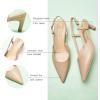 imageCParavano Slingback Heels for Women Pointed Toe Heels Sandals Pointed Slingback Kitten Heels Slip On Work Pumps Dress ShoesBeige