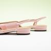 imageCParavano Womens Slingback Flats  Crocodile Embossed Leather  Pointed Toe Flats  Comfortable Heeled Sandals  Perfect for Work Casual Party ampamp ShoppingPink Flat