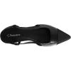 imageCParavano Womens Slingback Flats  Crocodile Embossed Leather  Pointed Toe Flats  Comfortable Heeled Sandals  Perfect for Work Casual Party ampamp ShoppingBlack Heels